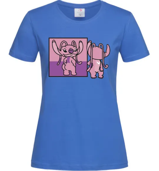 Женская футболка Енджел в дзеркалі Ярко-синий фото