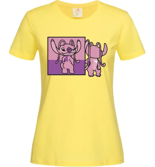 Женская футболка Енджел в дзеркалі Лимонный фото