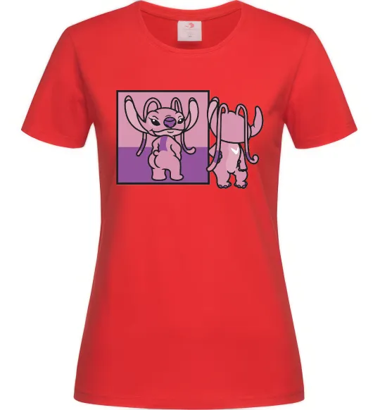 Женская футболка Енджел в дзеркалі Красный фото