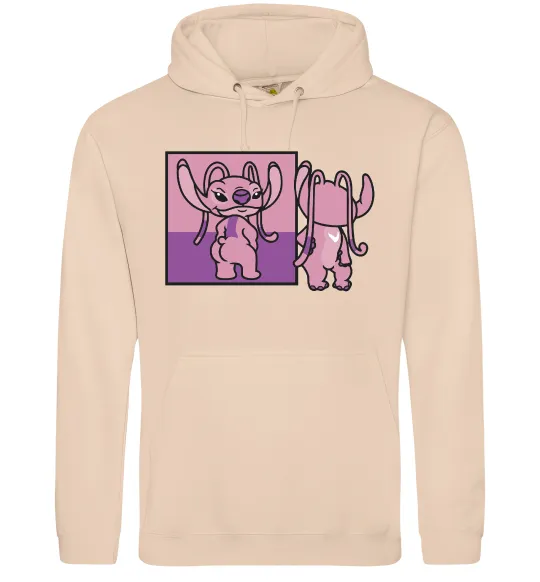 Женская толстовка (худи) Енджел в дзеркалі Песочный фото