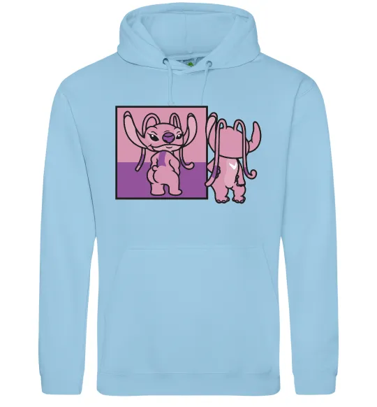 Женская толстовка (худи) Енджел в дзеркалі Голубой фото