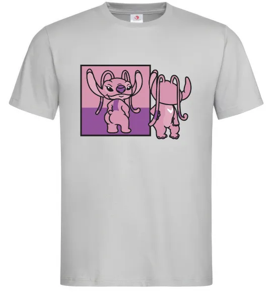 Мужская футболка Енджел в дзеркалі Серый фото