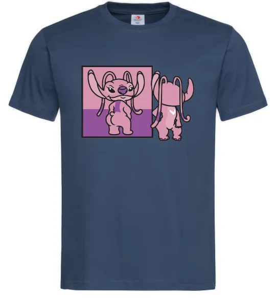 Мужская футболка Енджел в дзеркалі Темно-синий фото