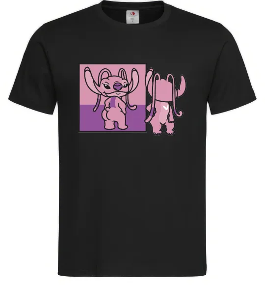 Мужская футболка Енджел в дзеркалі Черный фото