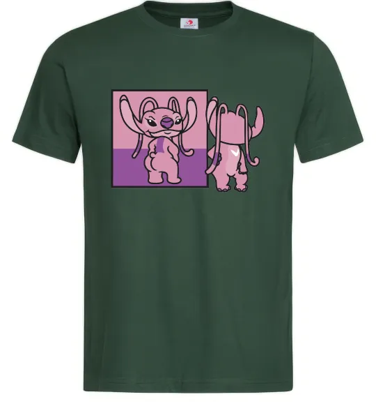 Мужская футболка Енджел в дзеркалі Темно-зеленый фото