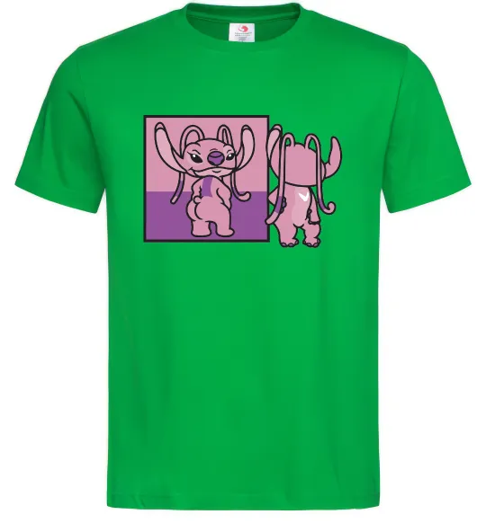 Мужская футболка Енджел в дзеркалі Зеленый фото