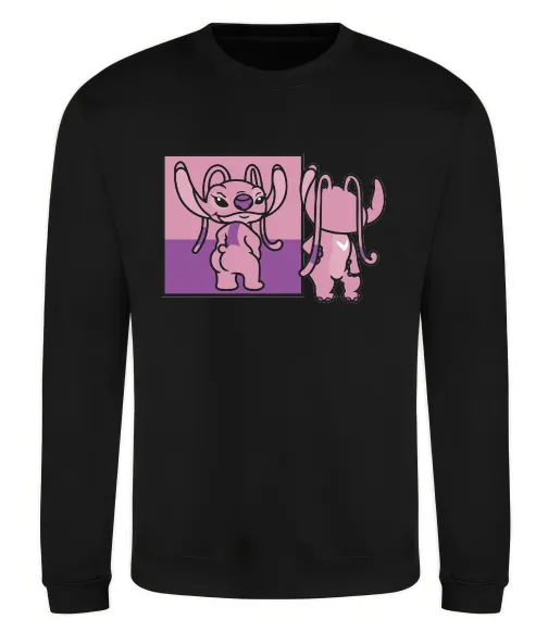 Свитшот Енджел в дзеркалі Черный фото