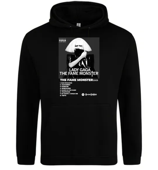 Женская толстовка (худи) Lady Gaga Fame monster Черный фото