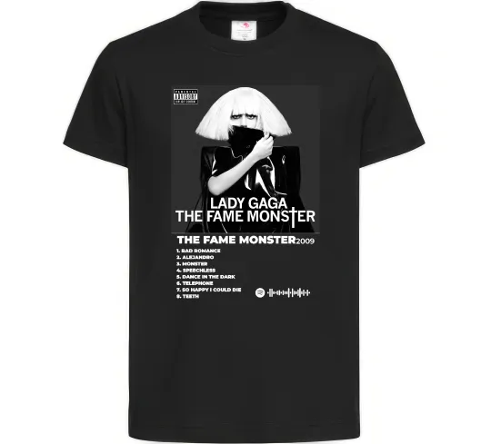 Детская футболка Lady Gaga Fame monster Черный фото