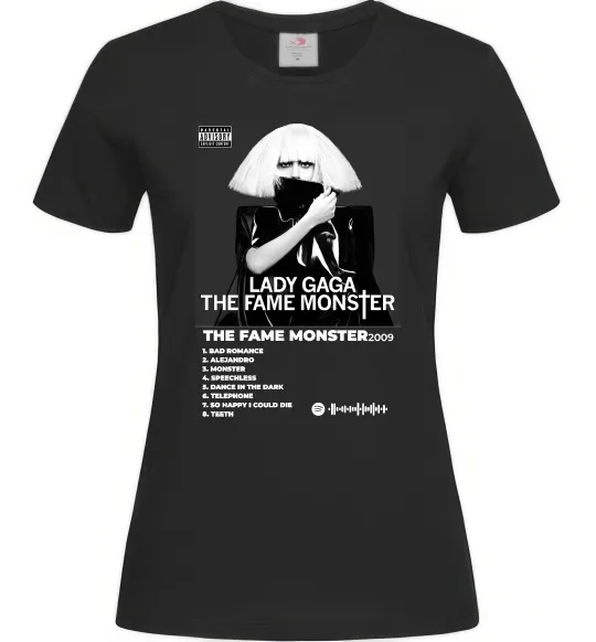Женская футболка Lady Gaga Fame monster Черный фото