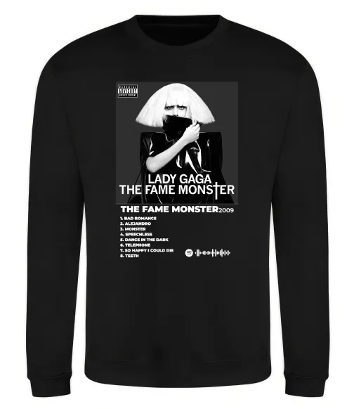 Світшот Lady Gaga Fame monster Чорний фото