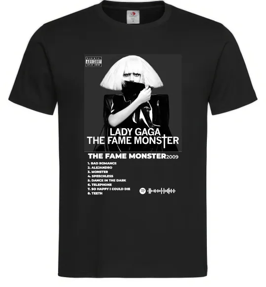 Мужская футболка Lady Gaga Fame monster Черный фото