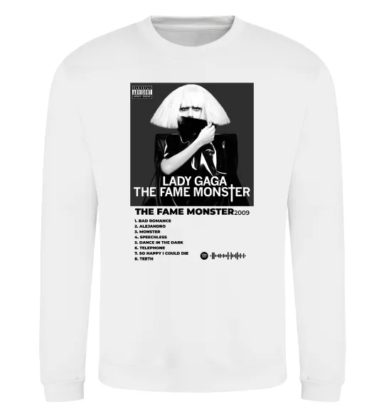 Свитшот Lady Gaga Fame monster Белый фото