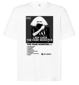 Футболка Оверсайз Lady Gaga Fame monster