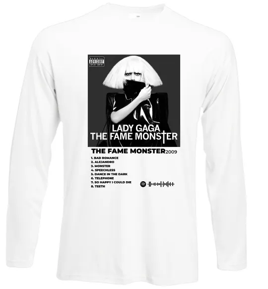 Лонгслив Lady Gaga Fame monster Белый фото