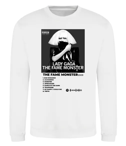 Світшот Lady Gaga Fame monster Білий фото