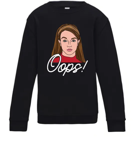 Детский Свитшот Britney Oops Черный фото