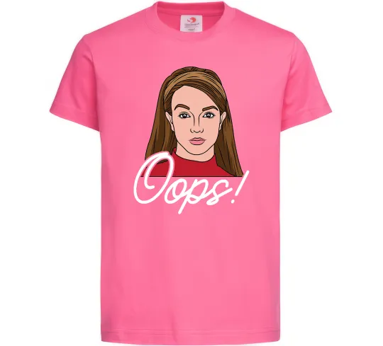 Детская футболка Britney Oops Ярко-розовый фото