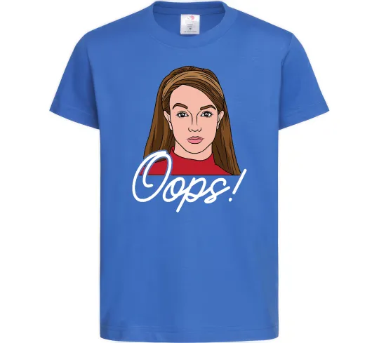 Детская футболка Britney Oops Ярко-синий фото