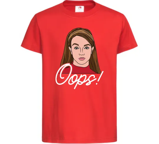 Детская футболка Britney Oops Красный фото