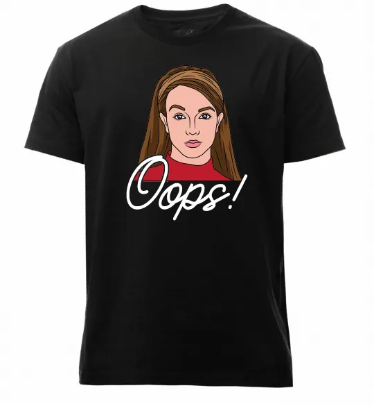 Мужская премиум футболка Britney Oops Черный фото
