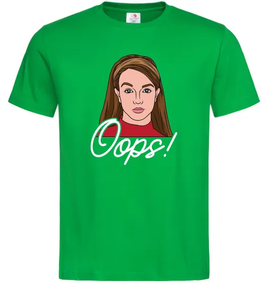 Мужская футболка Britney Oops Зеленый фото