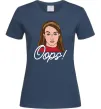 Женская футболка Britney Oops Темно-синий фото
