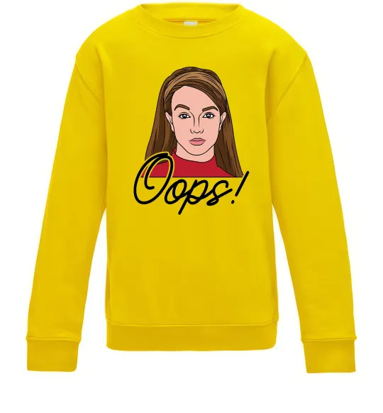 Детский Свитшот Britney Oops Солнечно желтый фото