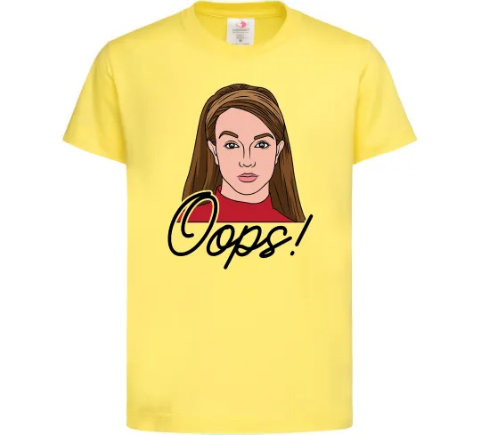 Детская футболка Britney Oops Лимонный фото
