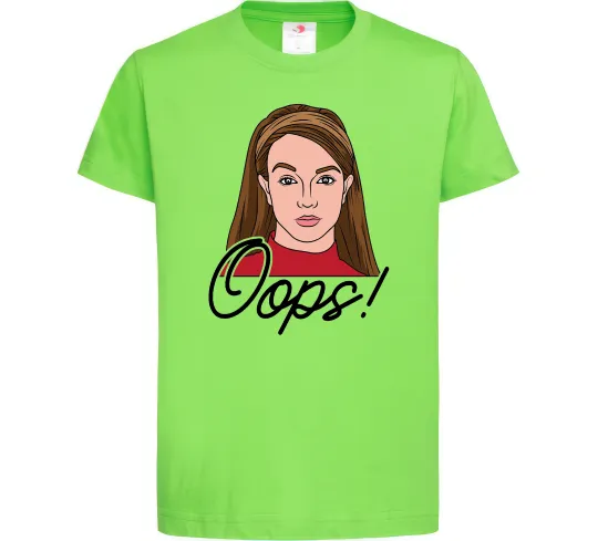 Детская футболка Britney Oops Лаймовый фото