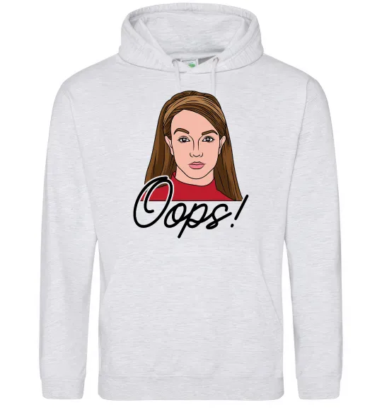 Женская толстовка (худи) Britney Oops Серый меланж фото