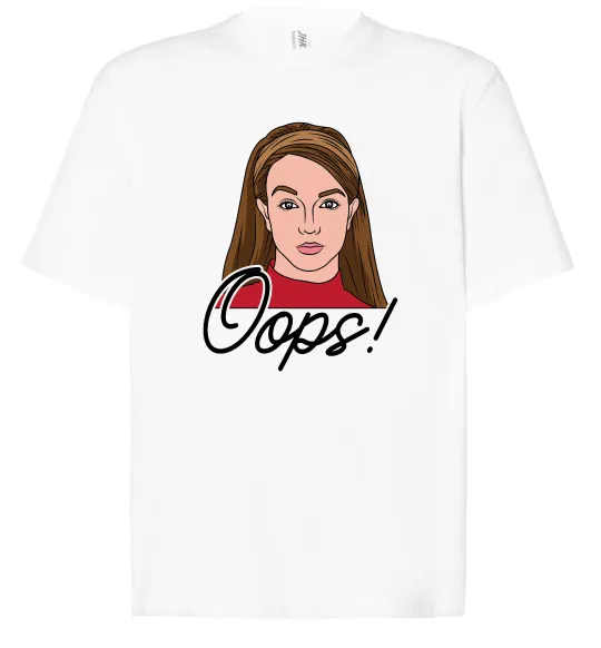 Футболка Оверсайз Britney Oops Белый фото