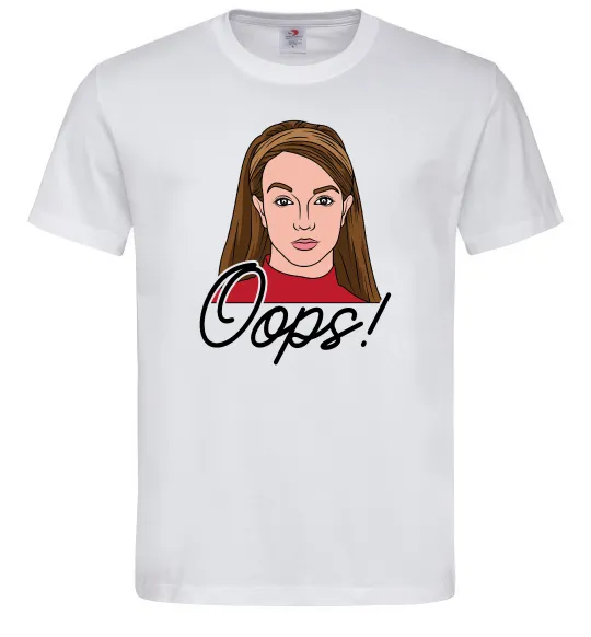 Мужская футболка Britney Oops Белый фото