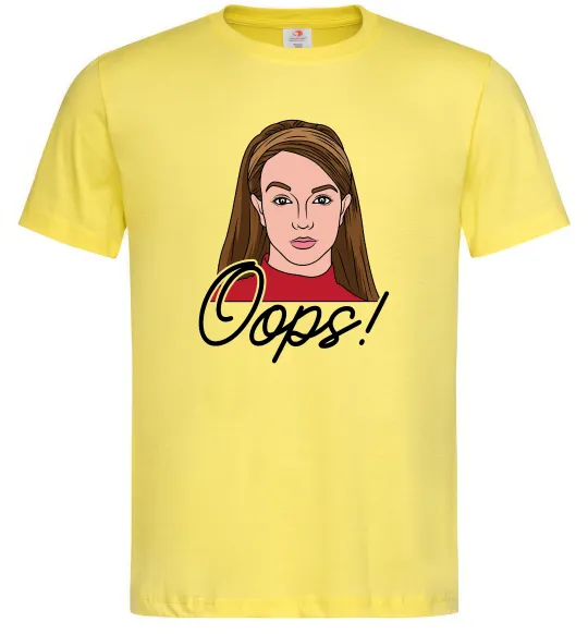 Мужская футболка Britney Oops Лимонный фото