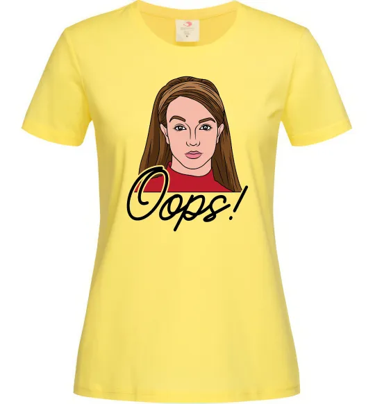 Женская футболка Britney Oops Лимонный фото
