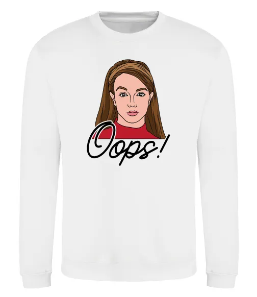 Свитшот Britney Oops Белый фото