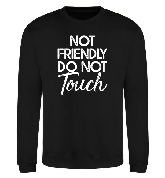 Світшот Do not touch Чорний фото