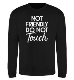 Світшот Do not touch Чорний фото