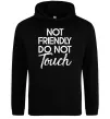 Мужская толстовка (худи) Do not touch Черный фото