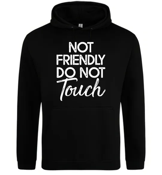 Женская толстовка (худи) Do not touch Черный фото