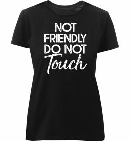 Женская премиум футболка Do not touch