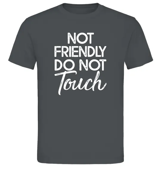 Мужская футболка Do not touch Графит фото