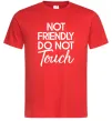 Мужская футболка Do not touch Красный фото