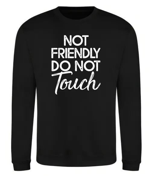 Свитшот Do not touch Черный фото