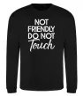 Свитшот Do not touch Черный Свитшот Do not touch Черный фото