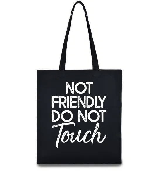 Эко-сумка Do not touch Черный фото