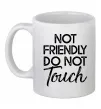 Чашка керамическая Do not touch Белый Чашка керамическая Do not touch Белый фото