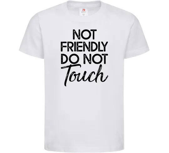 Детская футболка Do not touch Белый фото