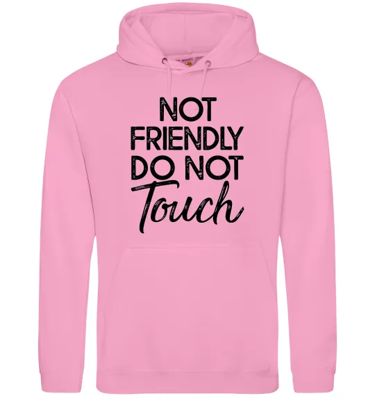 Мужская толстовка (худи) Do not touch Розовый фото