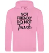 Мужская толстовка (худи) Do not touch Розовый фото